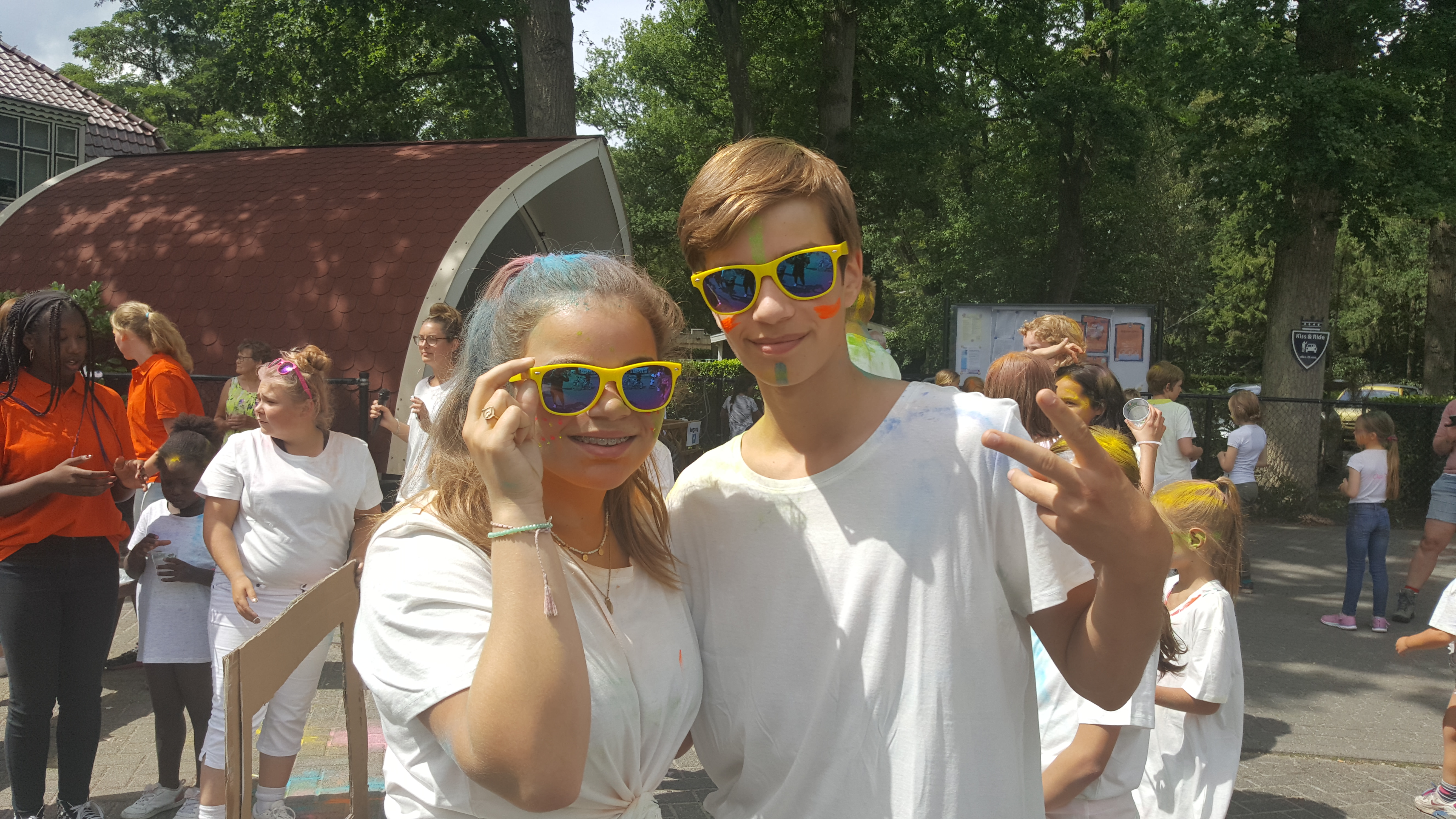 Colour run eenoudervakantie